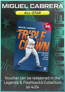 Miguel Cabrera All-Star Series Voucher