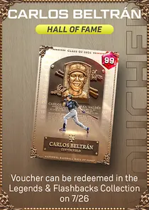 Carlos Beltran Hall of Fame Series Voucher