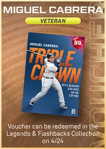 Miguel Cabrera Veteran Series Voucher