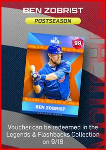 Ben Zobrist Postseason Series Voucher