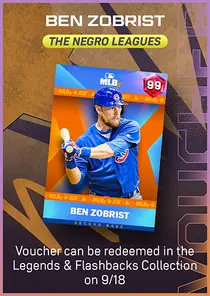 Ben Zobrist The Negro Leagues Series Voucher