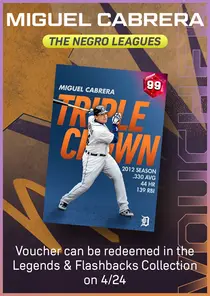 Miguel Cabrera The Negro Leagues Series Voucher