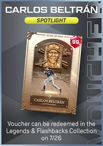 Carlos Beltran Spotlight Series Voucher