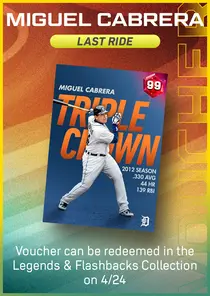 Miguel Cabrera Last Ride Series Voucher