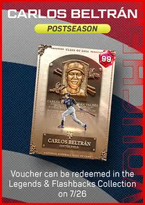 Carlos Beltran Postseason Series Voucher