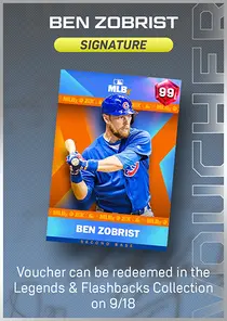 Ben Zobrist Signature Series Voucher