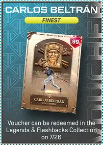 Carlos Beltran Finest Series Voucher