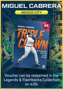 Miguel Cabrera Mexico City Series Voucher
