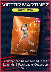 Victor Martinez Topps Now Series Voucher