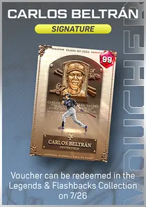 Carlos Beltran Signature Series Voucher