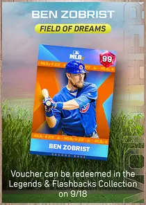Ben Zobrist Field of Dreams Series Voucher