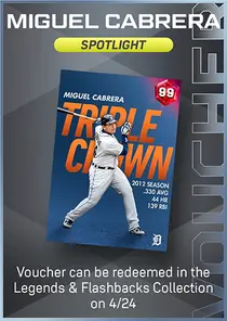 Miguel Cabrera Spotlight Series Voucher