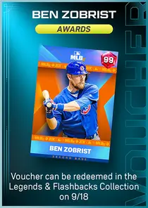 Ben Zobrist Awards Series Voucher