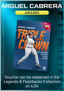 Miguel Cabrera Awards Series Voucher