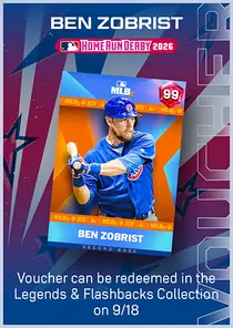 Ben Zobrist 2026 Home Run Derby Series Voucher