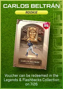 Carlos Beltran Rookie Series Voucher