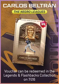 Carlos Beltran The Negro Leagues Series Voucher