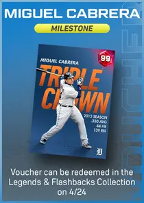 Miguel Cabrera Milestone Series Voucher